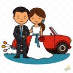 Pareja de esposos PNG ai