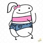 Chica flork coqueta PNG ai