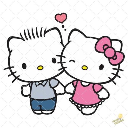 Kitty san Valentín PNG ai