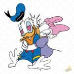 Pato Donald y Daisy san Valentín PNG ai