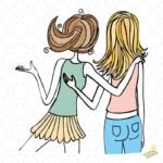 Mejores amigas PNG ai