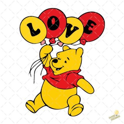 Winnie pooh love PNG ai