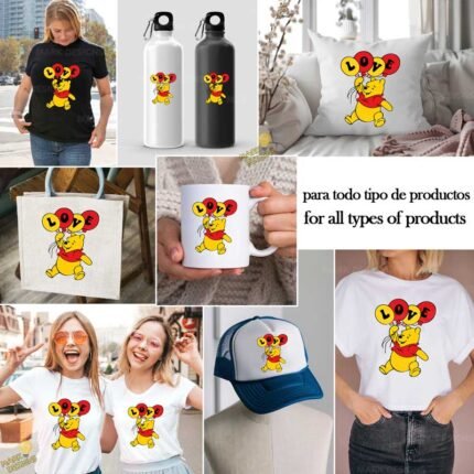 Winnie pooh love PNG ai