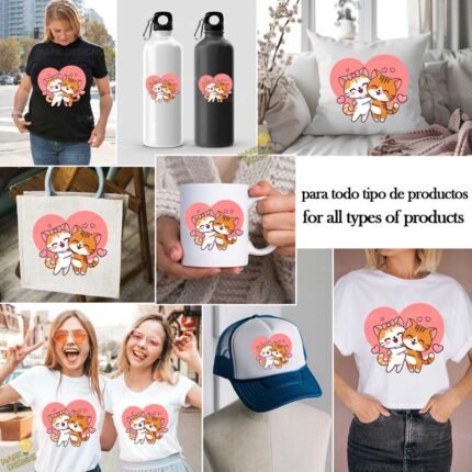 Gatitos románticos amorosos PNG ai