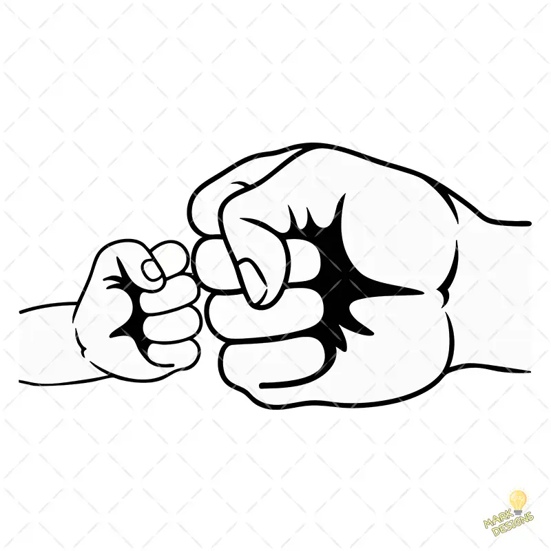 Choque de Puños Padre e Hijo – Vector y PNG 4K para Día del Padre Choque de Puños Padre e Hijo – Vector y PNG 4K para Día del Padre