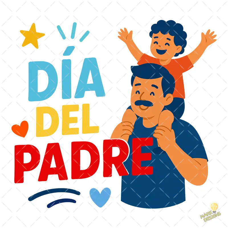 Día del Padre Papá con Niño en Hombros – Diseño Vectorial y PNG 4K Día del Padre Papá con Niño en Hombros – Diseño Vectorial y PNG 4K