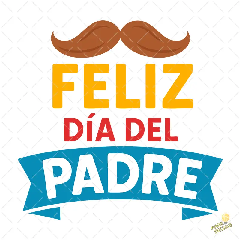 Emblema Feliz Día del Padre con Bigote y Banner – Formato AI SVG PNG 4K Emblema Feliz Día del Padre con Bigote y Banner – Formato AI SVG PNG 4K