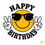 Emoji Happy Birthday Paz y Amor – Descarga Gratis en AI SVG PNG 4K