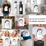 Flork Mamá Coqueta con Labios Rosas – Ilustración Gratis para Sublimación - Image 2