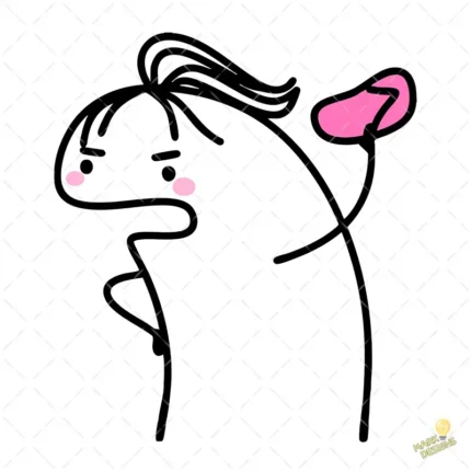 Flork Mamá Enojada con la Chancla – Diseño Vectorial Humor y PNG 4K