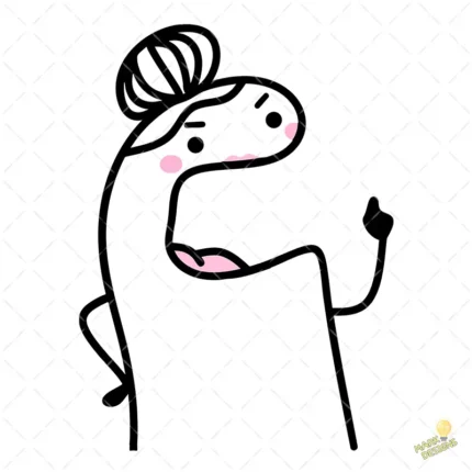 Flork Mamá Regañona con Chongo – Diseño Vectorial Humor y PNG 4K