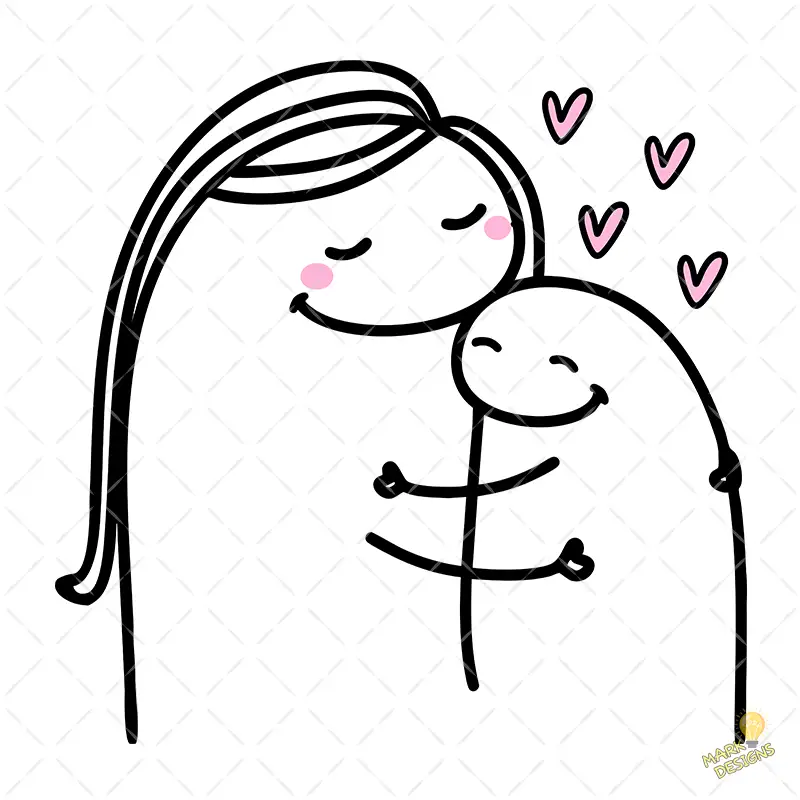 Flork Mamá e Hijo Abrazo con Corazones – Diseño Vectorial y PNG 4K Flork Mamá e Hijo Abrazo con Corazones – Diseño Vectorial y PNG 4K
