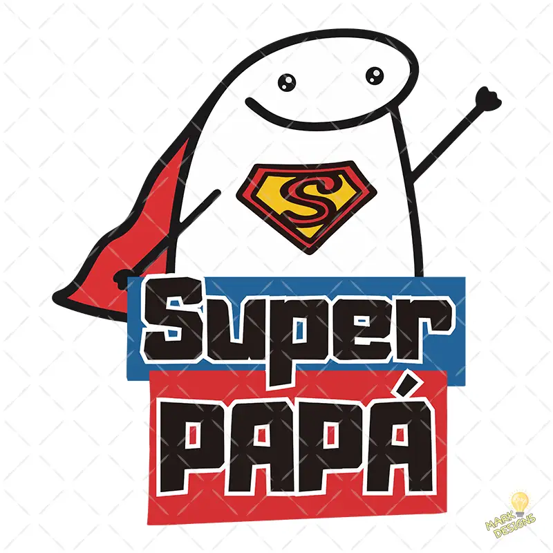 Flork Super Papá con Capa y Escudo – Diseño Vectorial y PNG 4K Flork Super Papá con Capa y Escudo – Diseño Vectorial y PNG 4K
