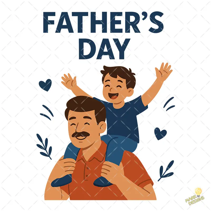 Ilustración Fathers Day con Personajes y Corazones – Formato AI SVG PNG 4K Ilustración Father's Day con Personajes y Corazones – Formato AI SVG PNG 4K