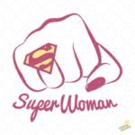 Ilustración Mujer Fuerte Super Woman - Formato AI SVG PNG 4K