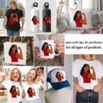 Vector Rosie the Riveter Morena – Ilustración Gratis para DTF y Stickers - Image 2