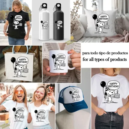 Vector Snoopy con Globo