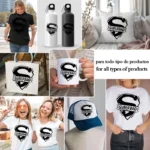 Vector Superdad Escudo Negro para Corte – Ilustración 4K para Vinilo y DTF - Image 2