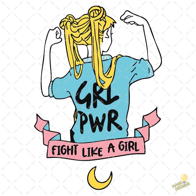 sailor-moon-grl-pwr-vector-4k sailor moon grl pwr vector 4k