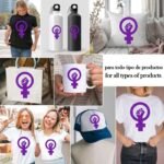 simbolo feminista puño vector 4k