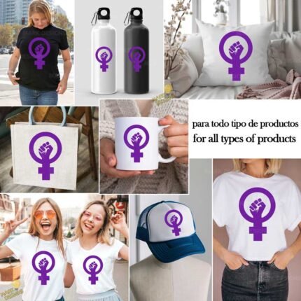 simbolo feminista puño vector 4k