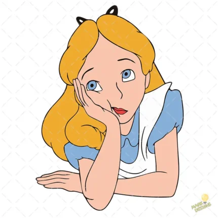 Alicia en el País de las Maravillas Vector Clásico para Sublimación