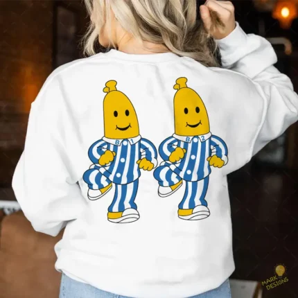 Bananas en Pijama B1 y B2 Sonrientes - Vector para Sublimación Infantil