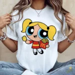 Burbuja Chicas Superpoderosas con Papas Fritas - Vector Gratis de Sublimación