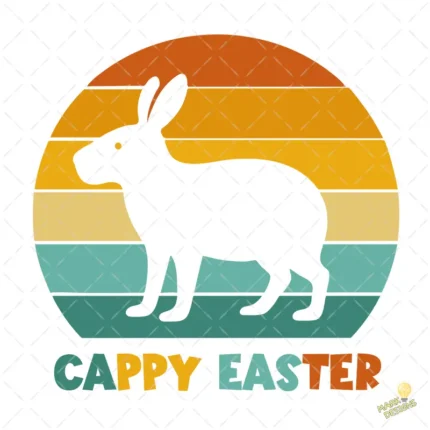 Cappy Easter Vector - Capybara de Pascua con Orejas de Conejo
