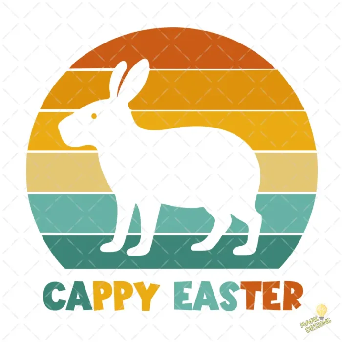 Cappy Easter Vector - Capybara de Pascua con Orejas de Conejo