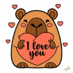 Capybara-I-Love-You-Vector-Capybara-con-Corazon-para-San-Valentin