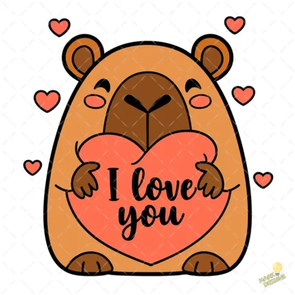 Capybara-I-Love-You-Vector-Capybara-con-Corazon-para-San-Valentin