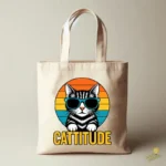 Cattitude Cat Vector - Diseño de Gato con Lentes para Cricut y Silhouette