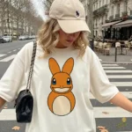 Charmander de Pascua con Orejas de Conejo - Vector para Niños