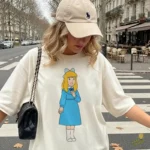 Clara Sesemann de Heidi con Vestido Azul - Vector de Anime Clásico