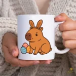 Cute Capybara Easter Bunny SVG - Diseño para Cricut y Sublimación de Primavera
