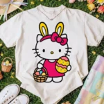 Cute Kitty Easter Bunny Vector - Diseño para Cricut y Sublimación de Sanrio