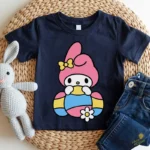 Cute My Melody Bunny Vector - Diseño para Cricut y Sublimación con Lazo Amarillo