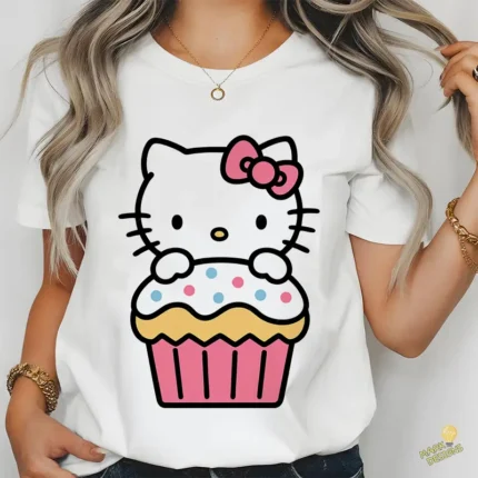 Cute Sanrio Birthday Vector - Diseño para Cricut y Sublimación de Hello Kitty
