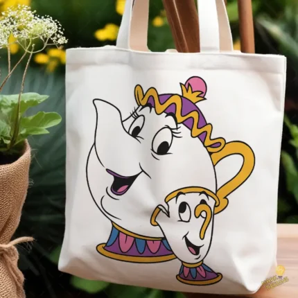 Diseño Vectorial para Sublimación Sra Potts y Chip SVG AI PNG