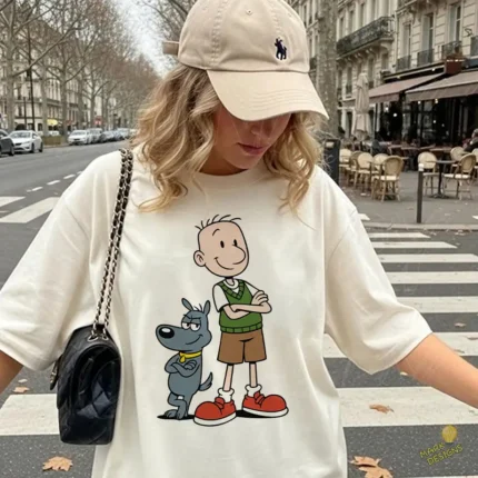 Doug Narinas y Chuletas Amigos Clásicos - Vector de Dibujos Animados