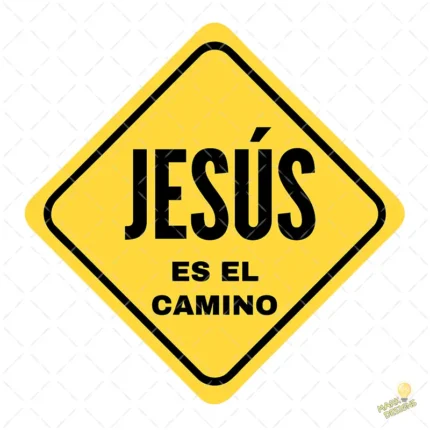 FREE Jesús is the Way Road Sign Vector - Señal de Tráfico Jesús es el Camino