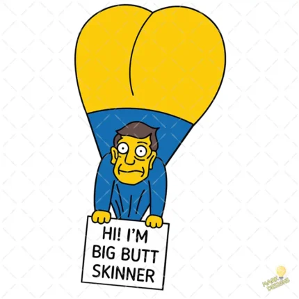 Globo de Skinner "Big Butt Skinner" - Vector de Humor Gratis