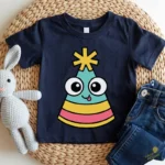 Gorro de Fiesta Kawaii con Ojos Grandes y Lengua Fuera - Vector