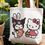 Hello Kitty and Kuromi Easter Vector - Sanrio Besties con Orejas de Conejo
