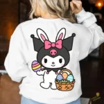 Kuromi Easter Vector - Personaje Sanrio con Orejas de Conejo y Canasta