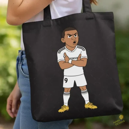 Kylian Mbappé Celebración Clásica - Vector de Fútbol Real Madrid