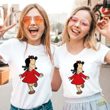 La Pequeña Lulú Saltando de Alegría - Vector Clásico de Personaje