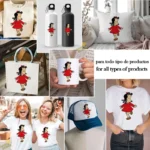 La Pequeña Lulú Saltando de Alegría - Vector Clásico de Personaje