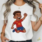Lamine Yamal Celebración Selección Española - Vector de Fútbol